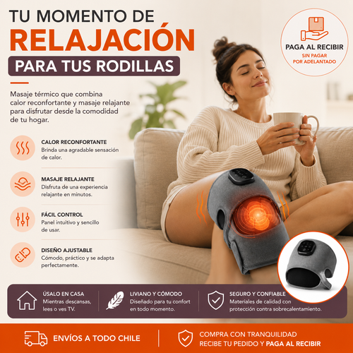 Rodillera termica Multifuncional con masajeador